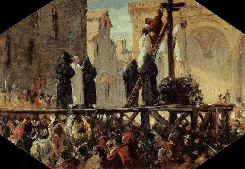 Stefano Ussi The Execution of Savonarola
